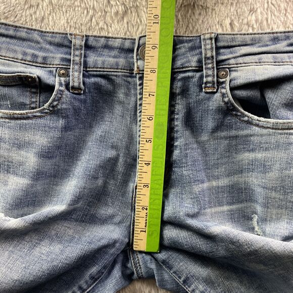 American Eagle Jeans Mens 30x30 Blue Extreme Flex 4 Distressed Original Straight - Picture 6 of 13